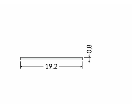 LED Profiilin kansi &quot;E&quot; mm. CABI12, TOPMET