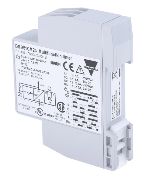 DMB51CM24 - Monitoimiaikarele SPDT, 24VDC/24-240VAC