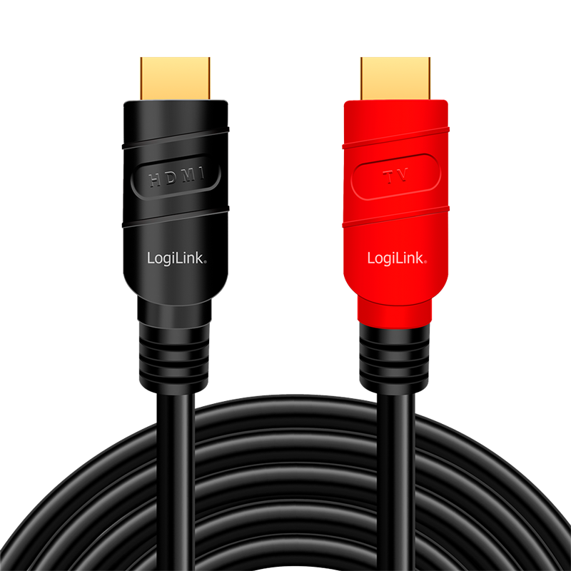 HDMI 2.0 kaapeli vahvistimella, 4K/60 Hz, 10.0 m, Logilink