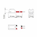 LED nauhaliitin, 2m johto. &quot;Slim&quot; 8mm, ja 10mm nauhoihin