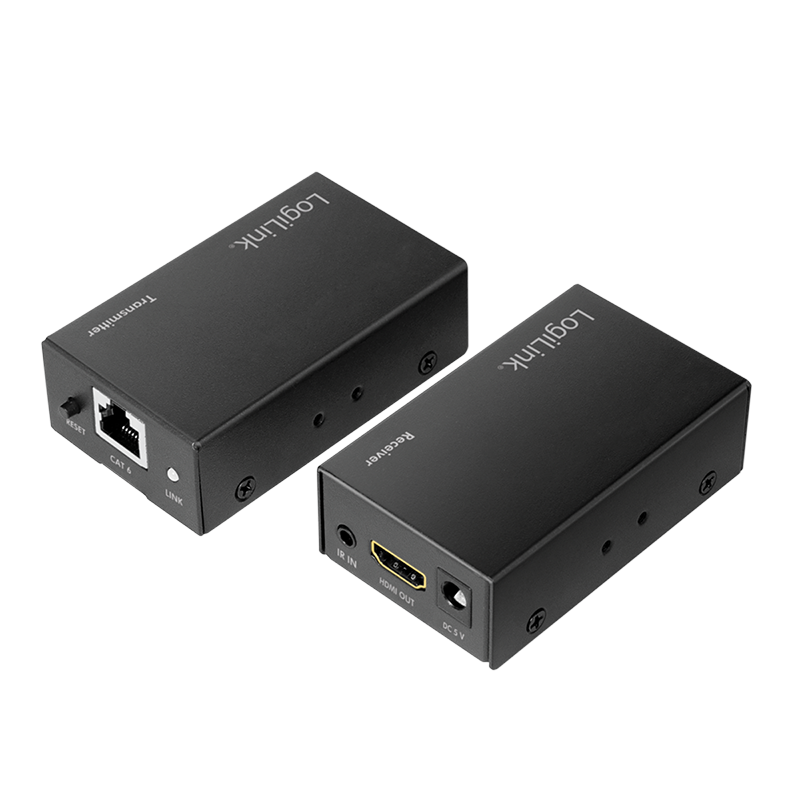 HDMI-Extenderi lähiverkon yli, 60 m, 1080p/60 Hz, POC, IR, Logilink