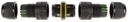 Kaapelijatko ruuviliitos 3P, M16 0.5 -1.5 mm² IP68