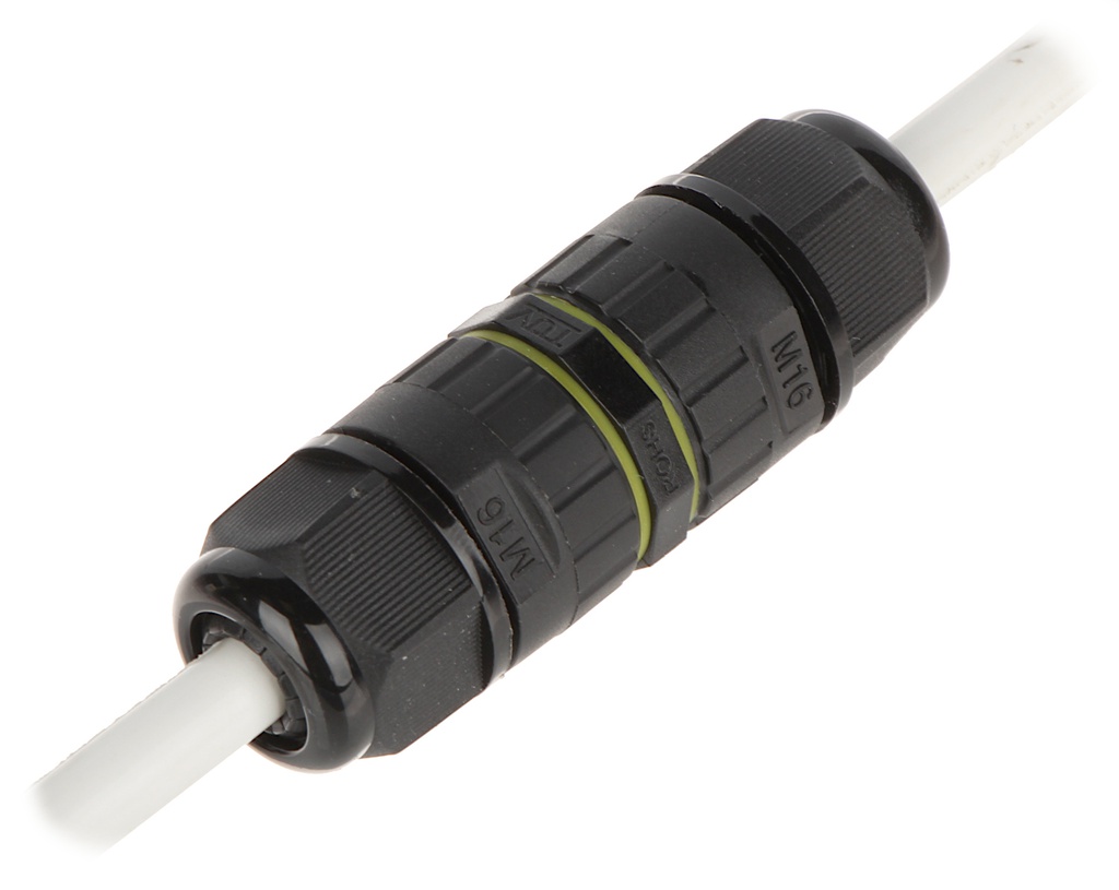 Kaapelijatko ruuviliitos 3P, M16 0.5 -1.5 mm² IP68