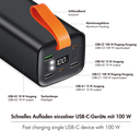 Varavirtalähde 50 000 mAh, QC 3.0 ja PD 3.0 100 W,
