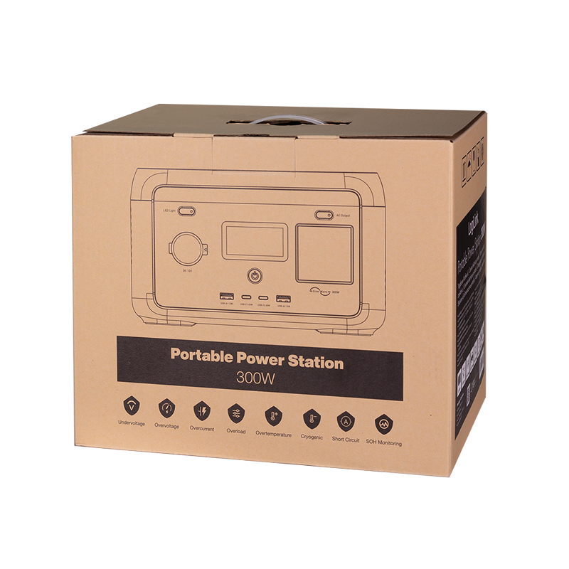 Kannettava virta-asema USB-A, USB-C, Shuko max 300W