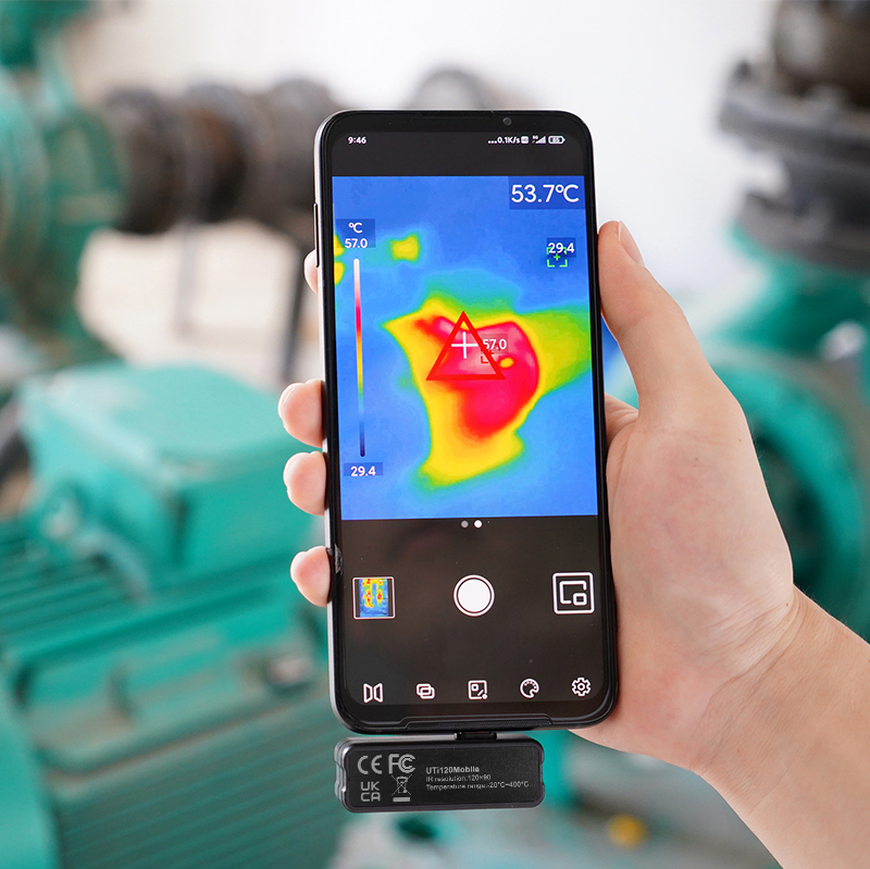 UTi120M Älypuhelimen lämpökameramoduuli Android, UNI-T