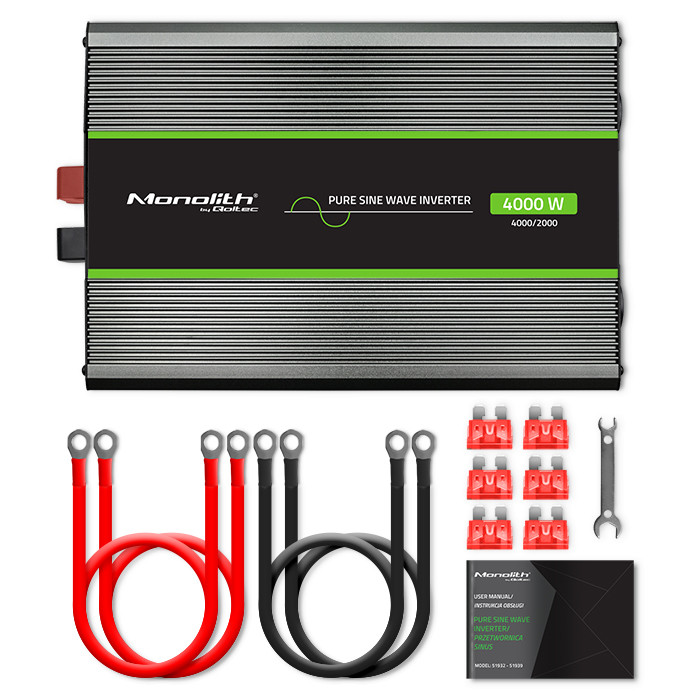 Inverttteri, puhdas siniaalto, 2000W/4000W, 12Vdc