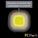 Teltta/puomilyhty LED, IPX4, USB