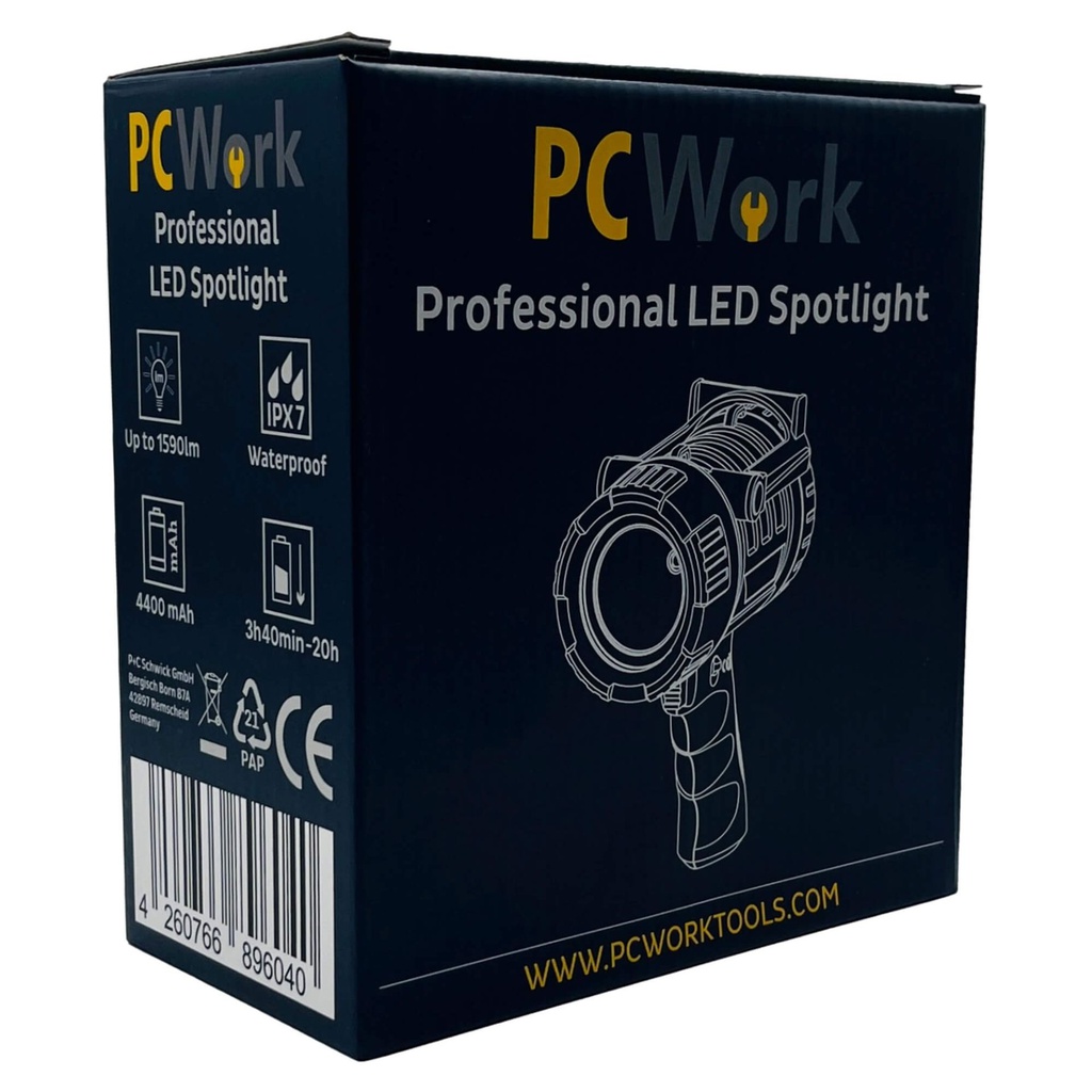 Hakuvalo, marine LED IPX7, 1590lm. USB-C