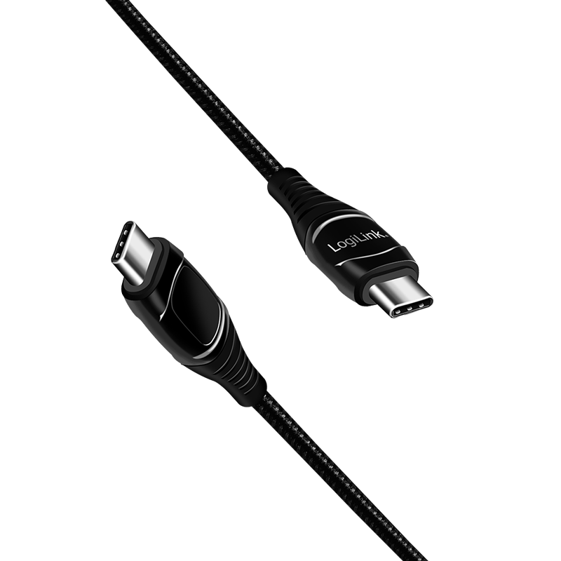 BF25 USB-C kaapeli uros-uros, 2m. musta TEHONÄYTÖLLÄ