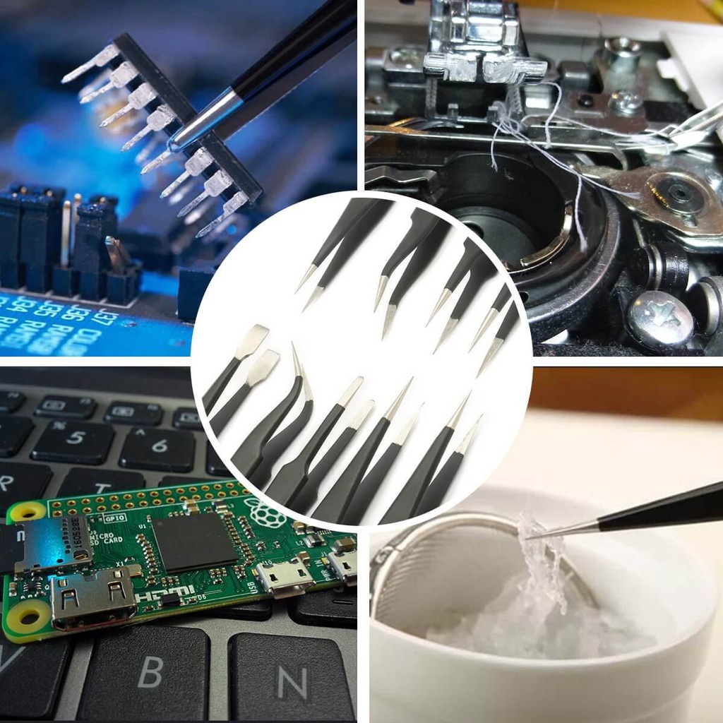 BF25 Pinsettisetti 9kpl. ESD, RST, PCWork