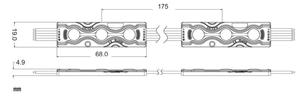 LED-moduuli MW MLD-5050-3RGBW – RGB+Valkoinen