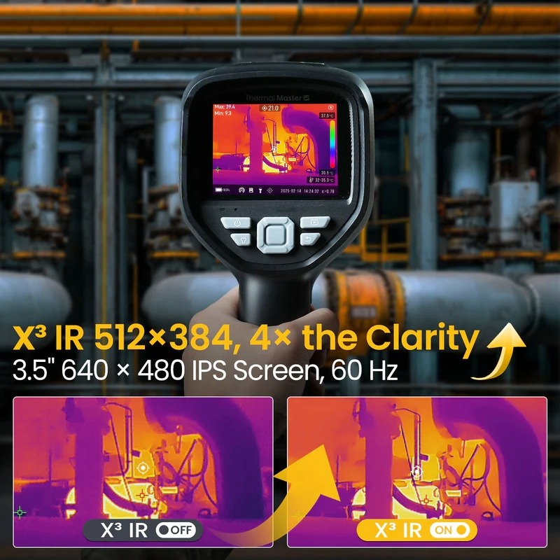 THOR002 lämpökamera 256x192/512x384 (superresoluutio), 25Hz, , Thermal Master