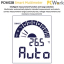 PCW02B  Yleismittari Mini Smart True RMS, CAT III 600V