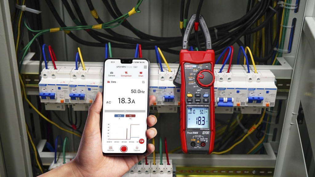 UT219PV Pihtimittari aurinkosähköjärjestelmille 2500 V DC / 1000 A, UNI-T