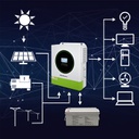 Off-grid-hybridi-invertteri 3500, LiFePO4-, AGM-, GEL- ja Deep Cycle, QOLTEC