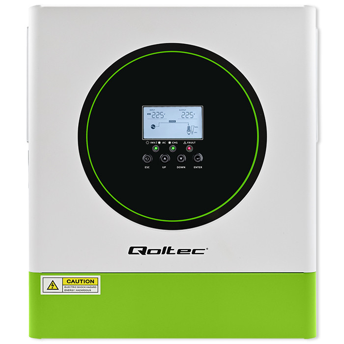 Off-grid-hybridi-invertteri 3500, LiFePO4-, AGM-, GEL- ja Deep Cycle, QOLTEC