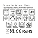 LED nauha NEON FLEX 3X3mm. 10M 3000K, DESIGN LIGHT
