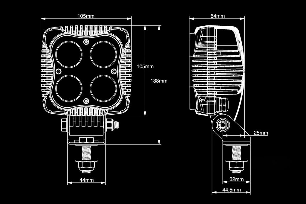 LED työvalo 40W, EMC-suojaus