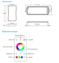 Kaukosäädinsarja RGBW-CCT