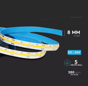 LED-nauha, COB 24V, 9w/m.