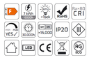 LED-nauha Comfort line 14W/m. 120LED/m. 1400lm. 3000K