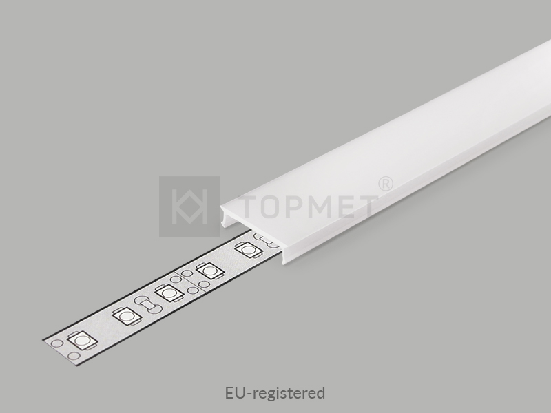 LED profiili SMART16 2m. Anodisoitu, harmaa. 2m.