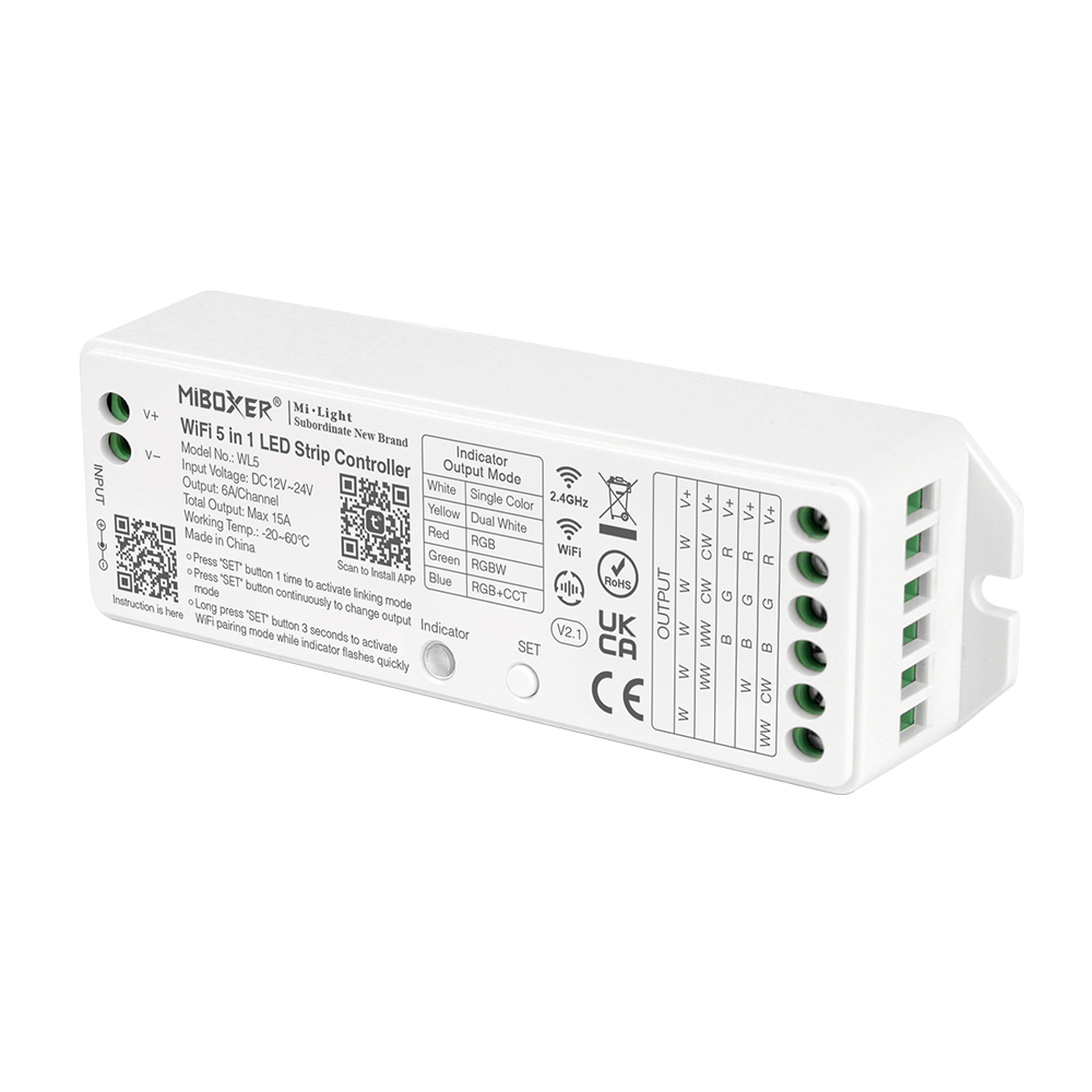 5 in 1 LED ohjain WiFi/RF Mi-Boxer