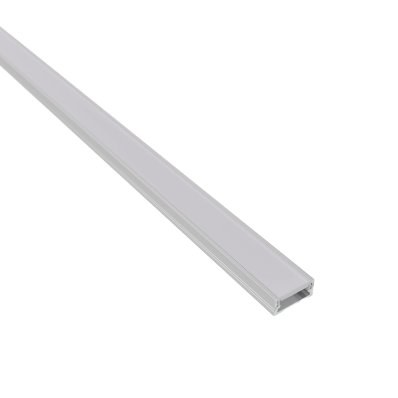 LED-profiili pinta-asennus ALUMIINI  opaalikannella, 16x7mm. 2m.