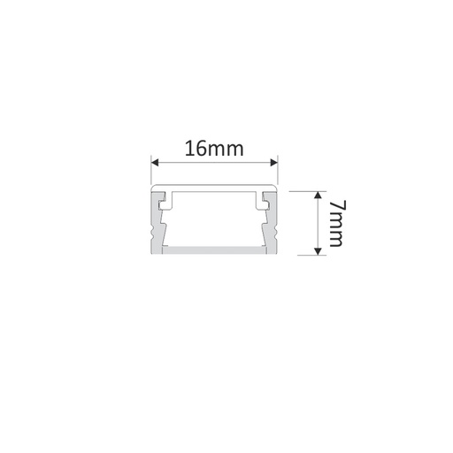 Päätypala LINE XL profiiliin PVC harmaa