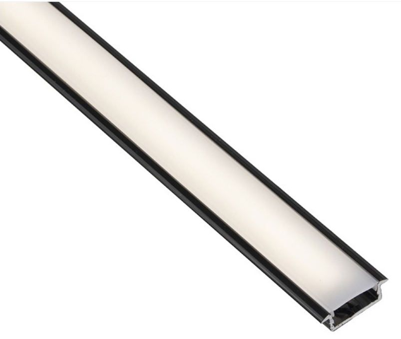 LED Profiili INLINE-Z Uppo 24x6mm. 2m. opaali kansi, Musta Design Light