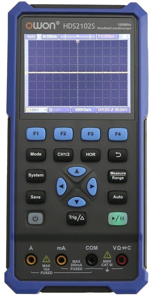 Skopemetri 2x100MHz 500Msps sis. Funktiogeneraattori OWON