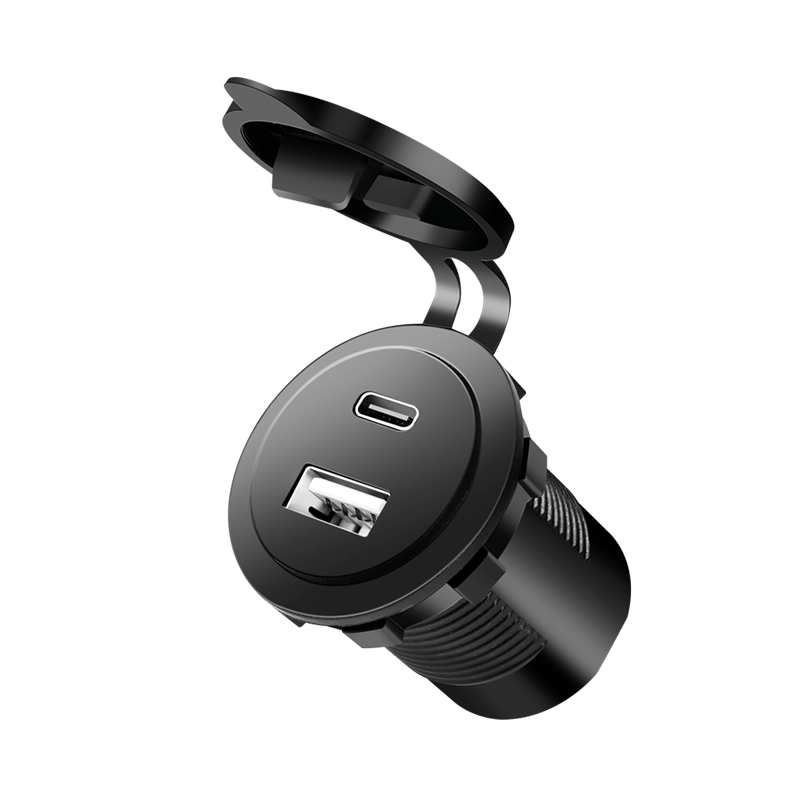 BF25 USB Latauslaite Uppo 29mm. USB-A/USB-C, PD 3.0