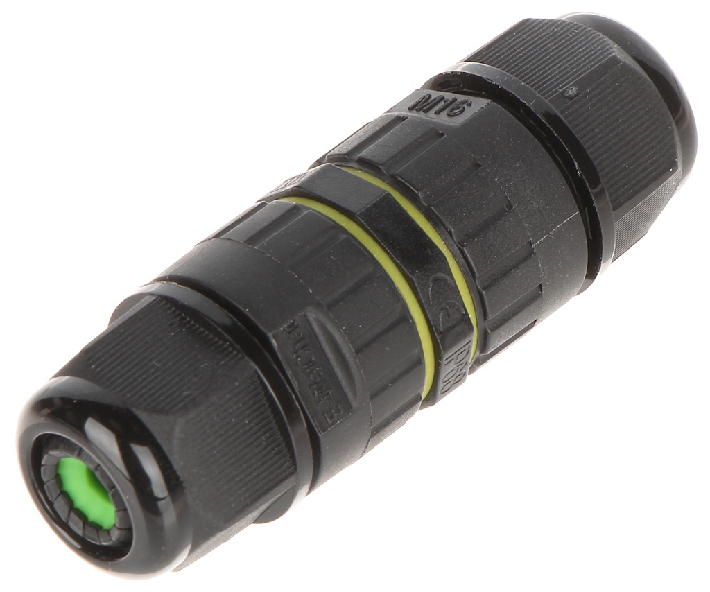 Kaapelijatko ruuviliitos 3P, M16 0.5 -1.5 mm² IP68