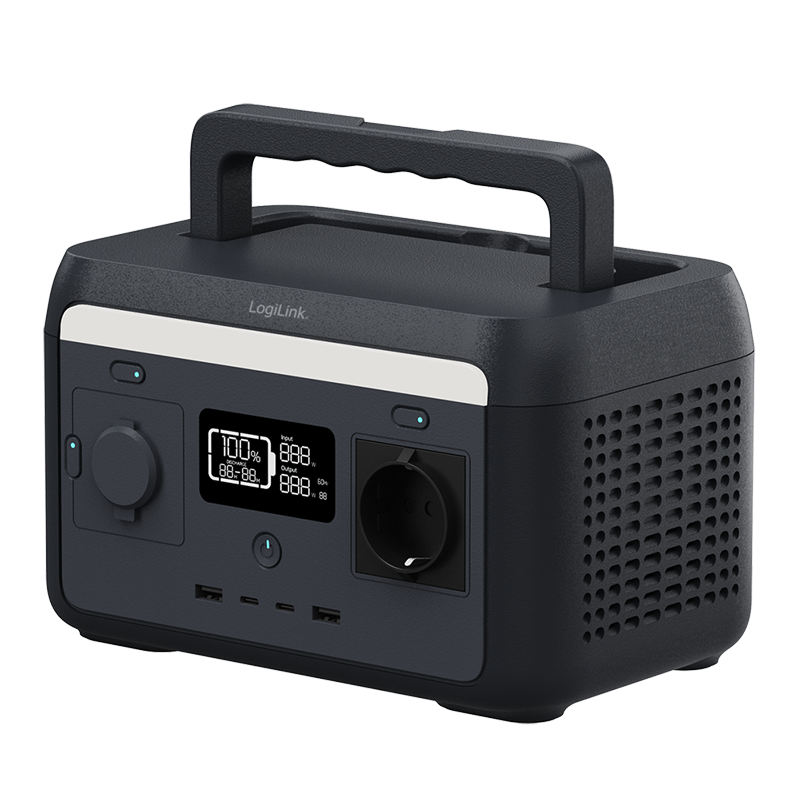 Kannettava virta-asema USB-A, USB-C, Shuko max 300W