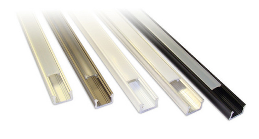 [PROF-ALU-A-2m-SILVER] LED-profiili pinta-asennus anodisoitu Alumiini 16x9,3mm 2m. 