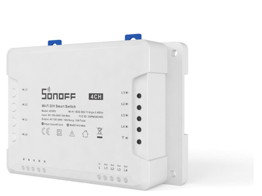 [4CHR3] Wi-Fi kytkin 4-kanavaa DIN kiskokiinnitys 4CHR3 SONOFF