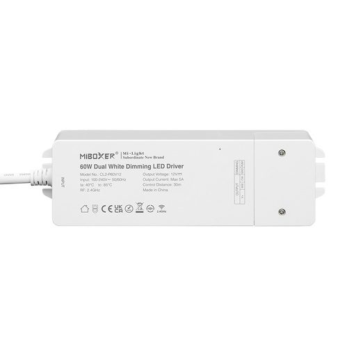 [CL2-P60] LED virtalähde sisäänrakennetulla RF himmennyksellä 60W/12V Mi-Boxer