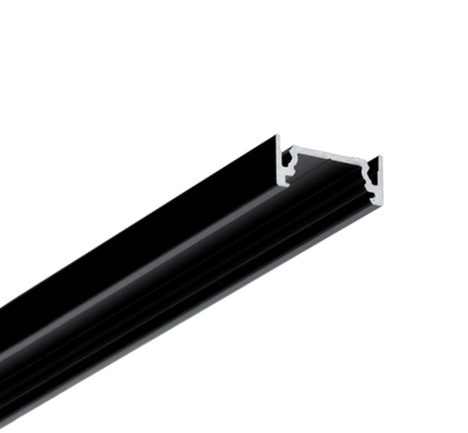 [K3000221] LED Profiili SURFACE10 v.2, 2m. Musta maalattu