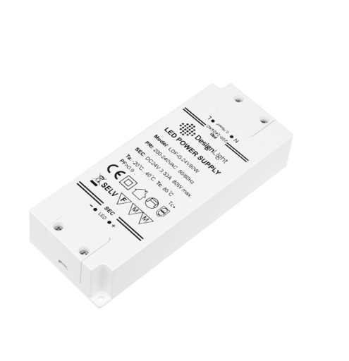 [TRA-24-SP-80W-01] LED-virtalähde 80W/24V ruuviliitos
