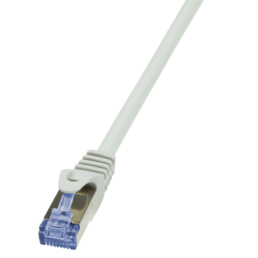 [CQ3082S] Patch cable PrimeLine, Cat.6A, S/FTP, grey, 7.5 m