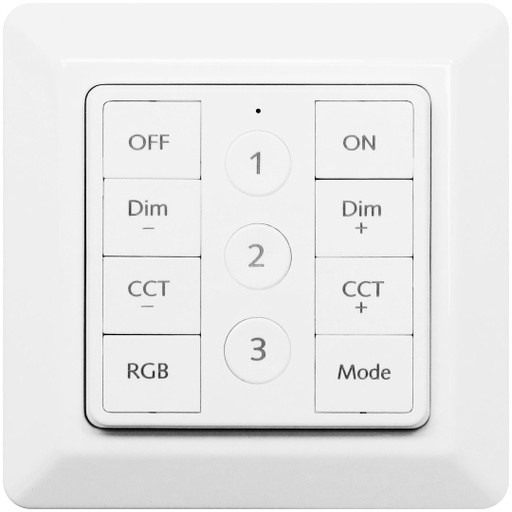 [9917067] RF kaukosäädin seinäasennukseen DIM/CCT/RGB/SCEN