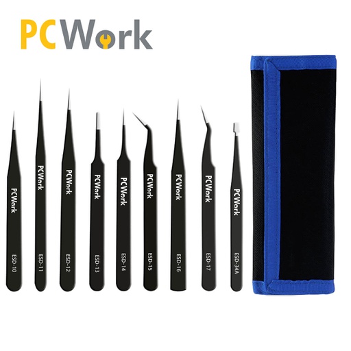 BF25 Pinsettisetti 9kpl. ESD, RST, PCWork