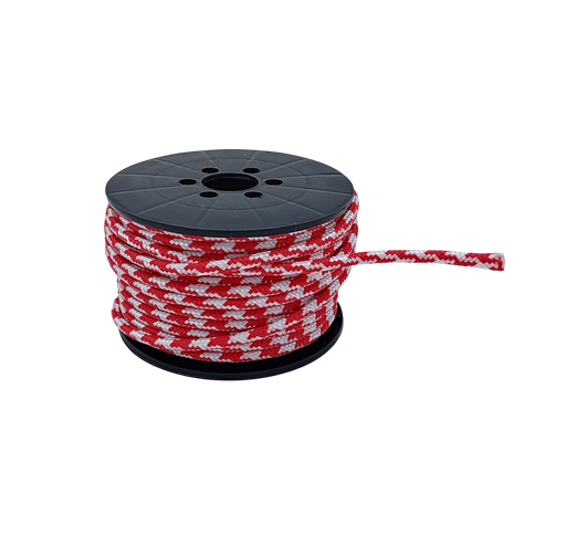 [IRPP/pun] RPP-polypropeeniköydet – ydinköysi  5mm. 25m/kela Punainen/Valkoinen